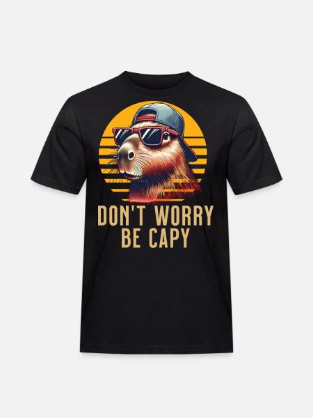 Kapivar - Herre Workwear T-Shirt - sort