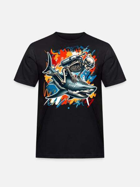Diving Divers - Men's Workwear T-Shirt - black