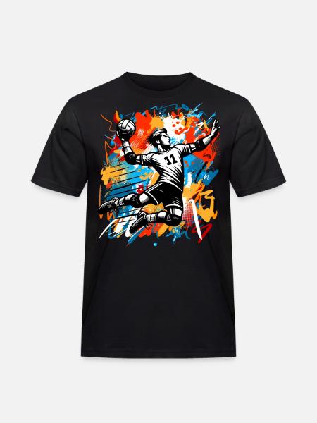 Handball Joueurs de handball - T-shirt Workwear homme - noir