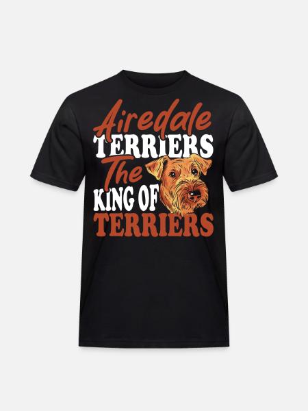 Airedale Rescue Terrier Airedale Terrier - Men's Workwear T-Shirt - black