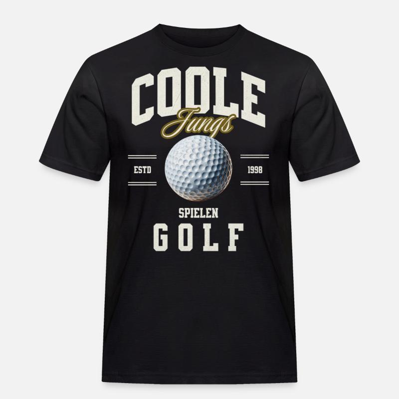 Golf - Männer Workwear T-Shirt - Schwarz