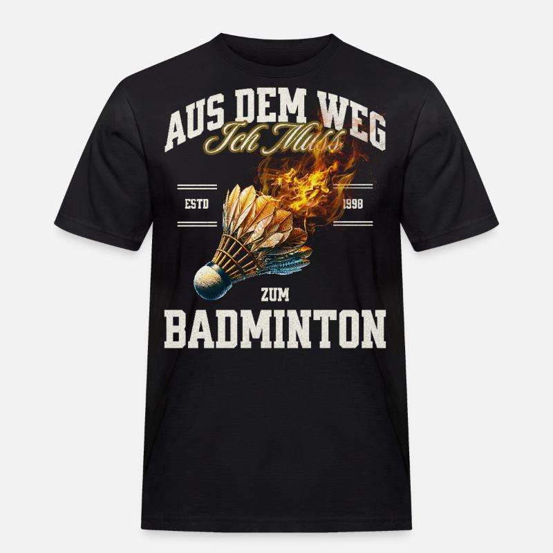 Badminton - Männer Workwear T-Shirt - Schwarz