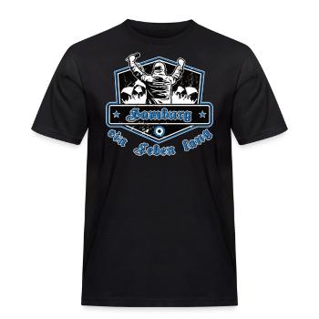 Hamburg ein Leben Lang No II - Männer Workwear T-Shirt - Schwarz - Vorne - AI Model Male 178 light (178cm)