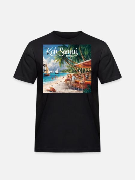 Koh Samui Thailand - Men's Workwear T-Shirt - black