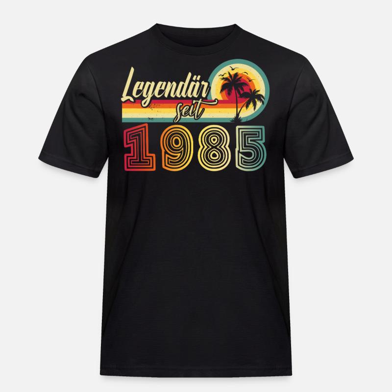 Legendar Seit 1985 - Männer Workwear T-Shirt - Schwarz