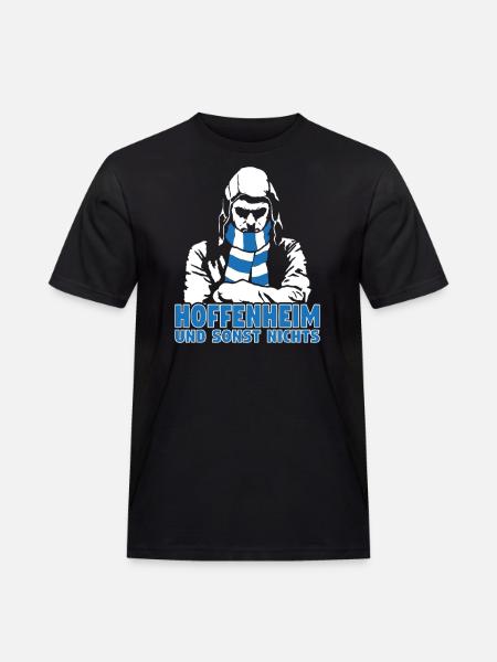 Hoffenheim und sonst nichts - Männer Workwear T-Shirt - Schwarz