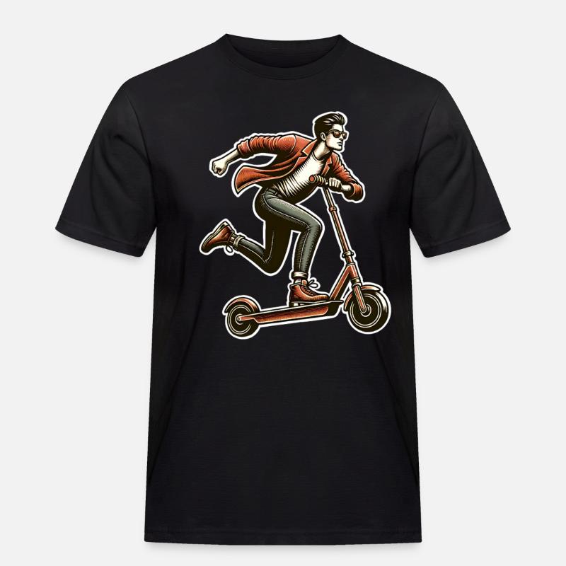 Kick Scooters E-Scooters E-Scooters - Men's Workwear T-Shirt - black