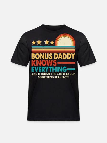 Bonus Dad - Men's Workwear T-Shirt - black