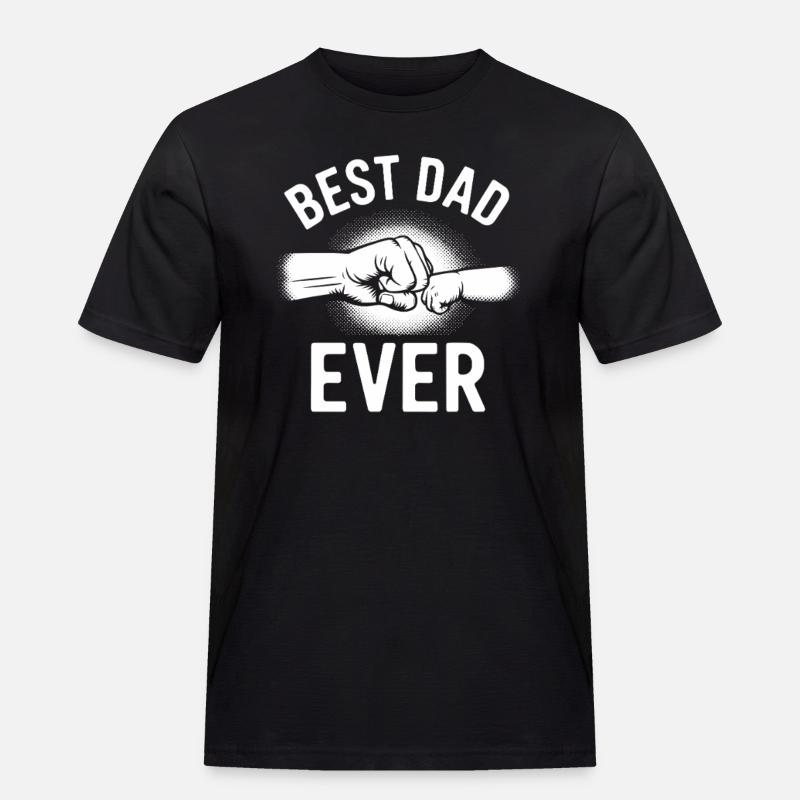 Best Dad Ever – Faust - Männer Workwear T-Shirt - Schwarz