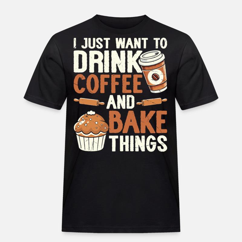 Backen Bäcker Bäckerei - Männer Workwear T-Shirt - Schwarz