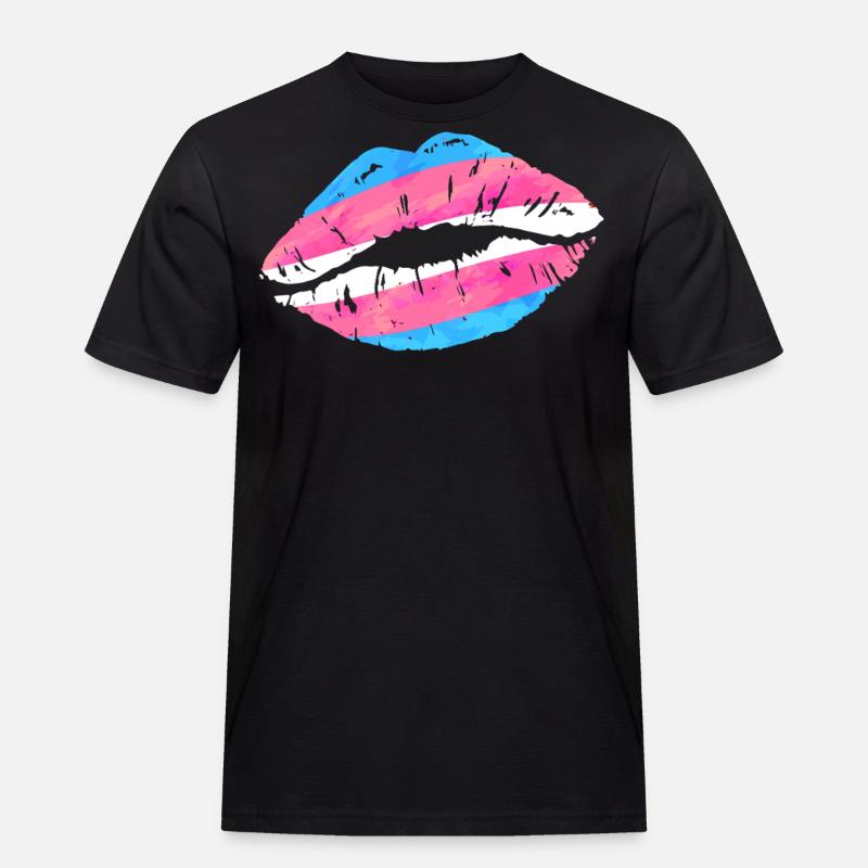 Transgender Trans LGBT Pride - Männer Workwear T-Shirt - Schwarz