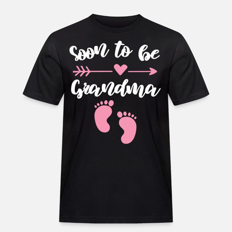 werdende Oma Baby bald Großmutter - Männer Workwear T-Shirt - Schwarz