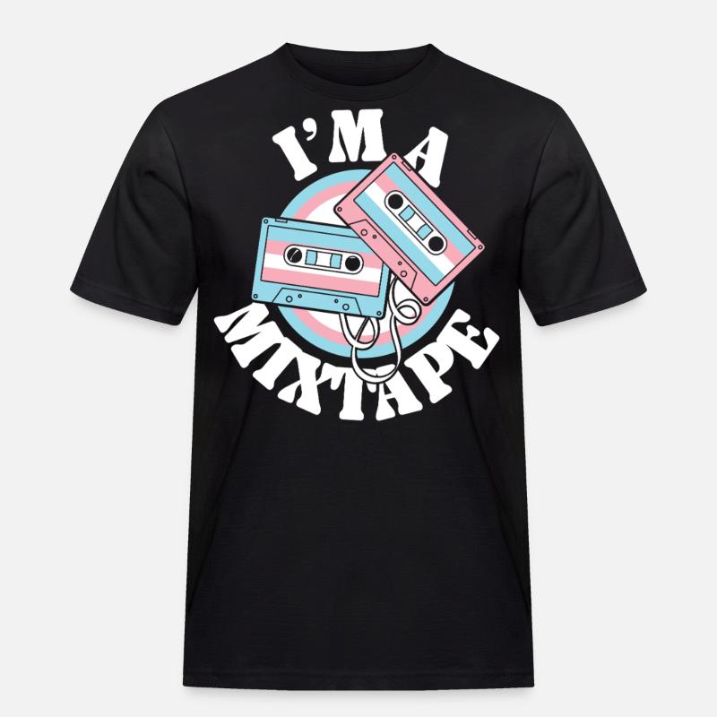 Transgender Trans LGBT Pride - Männer Workwear T-Shirt - Schwarz