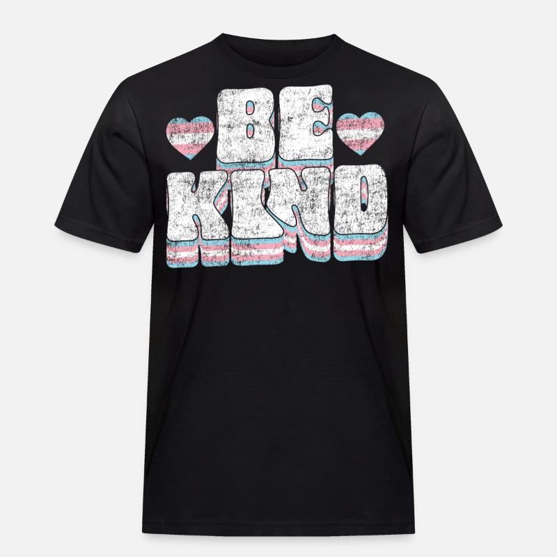 Transgender Trans LGBT Pride - Männer Workwear T-Shirt - Schwarz