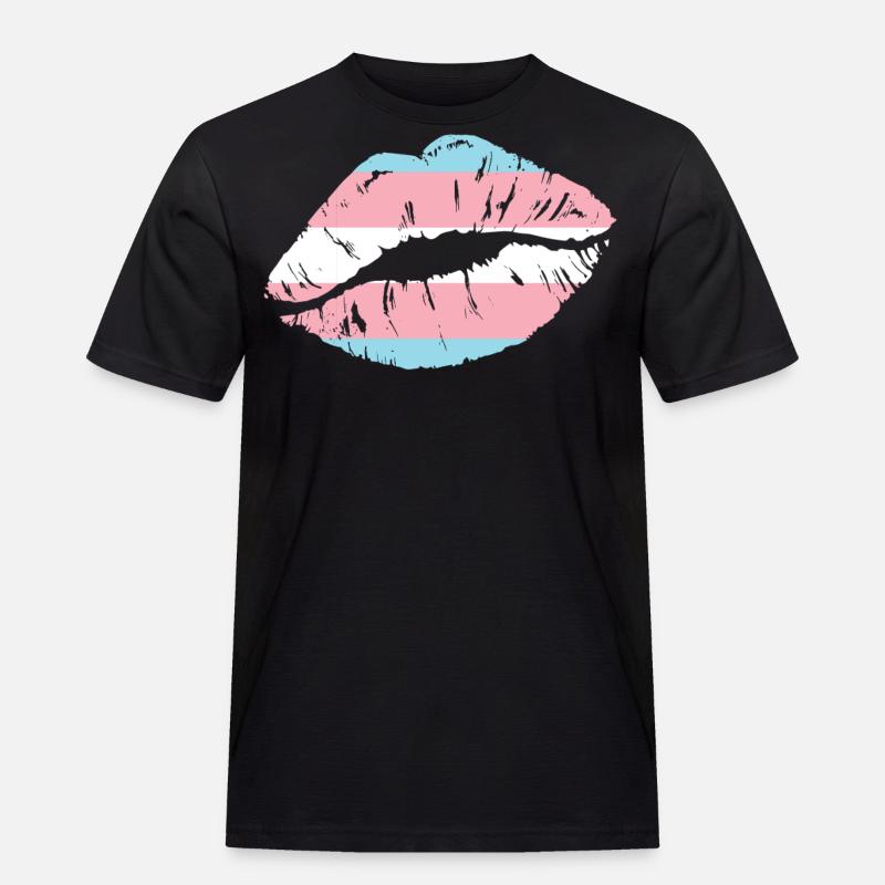 Transgender Trans LGBT Pride - Männer Workwear T-Shirt - Schwarz