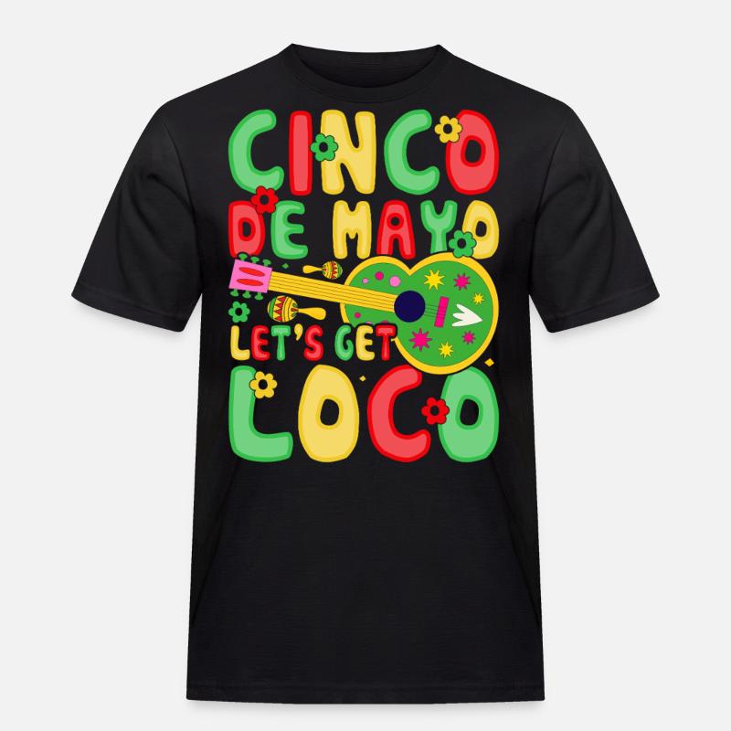 Cinco De Mayo - Männer Workwear T-Shirt - Schwarz