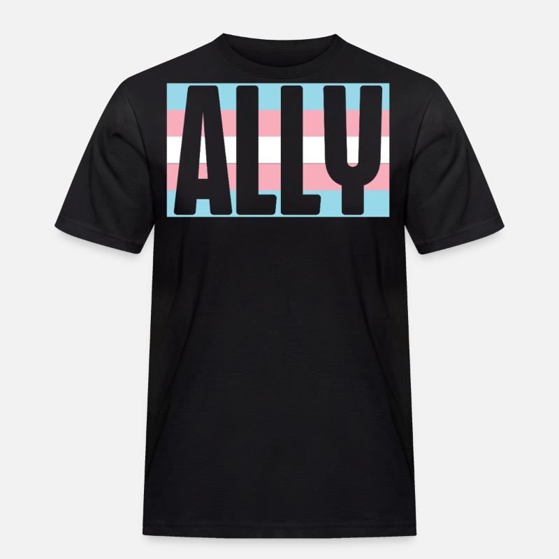Transgender Trans LGBT Pride - Männer Workwear T-Shirt - Schwarz