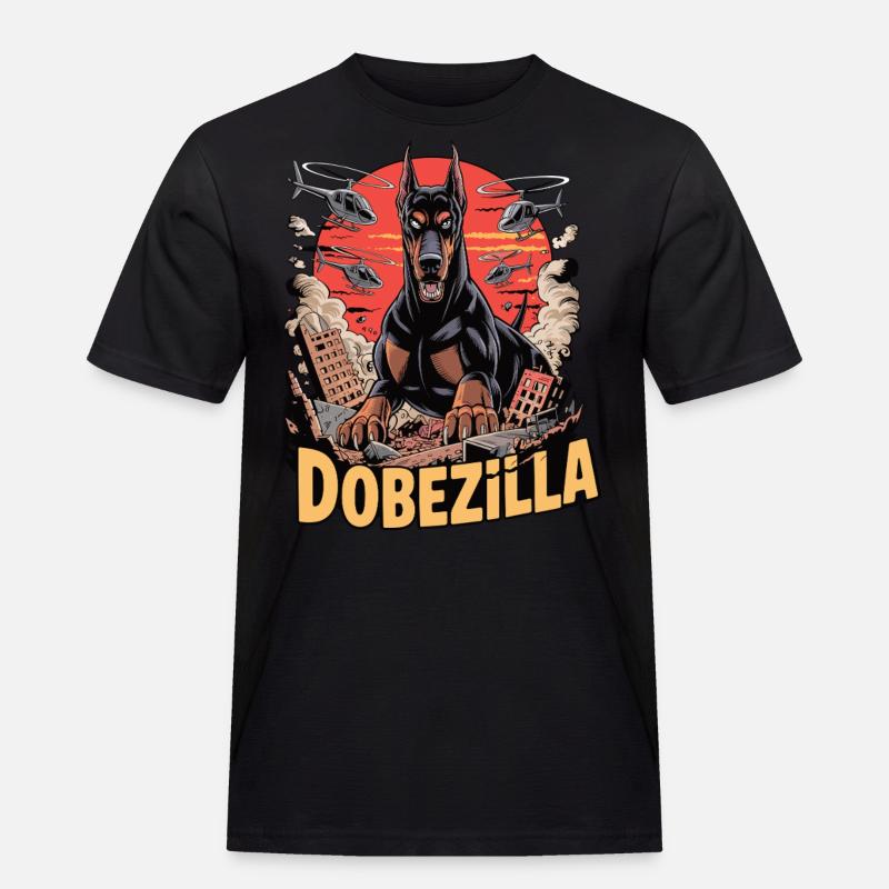 Dobezilla – Der Wachhund der Apokalypse - Männer Workwear T-Shirt - Schwarz