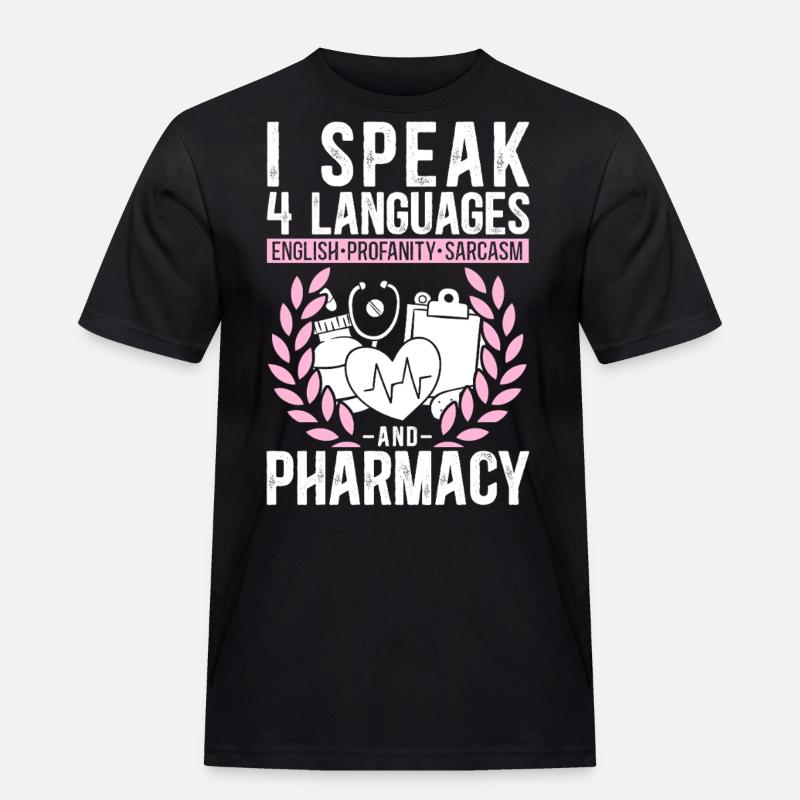 Pharmacy Tech Technician - Männer Workwear T-Shirt - Schwarz