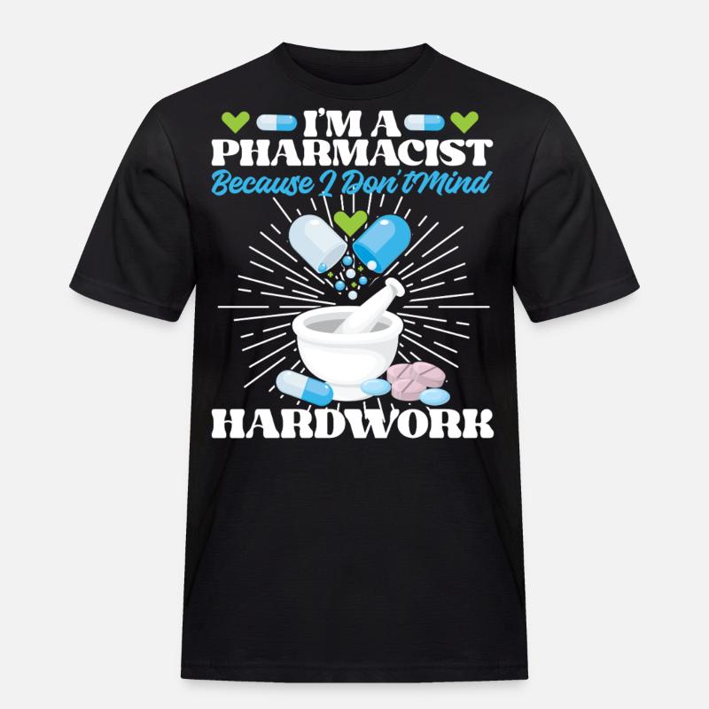 Pharmacy Tech Technician - Männer Workwear T-Shirt - Schwarz