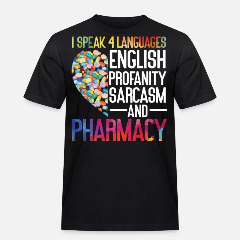 Pharmacy Tech Technician - Männer Workwear T-Shirt - Schwarz