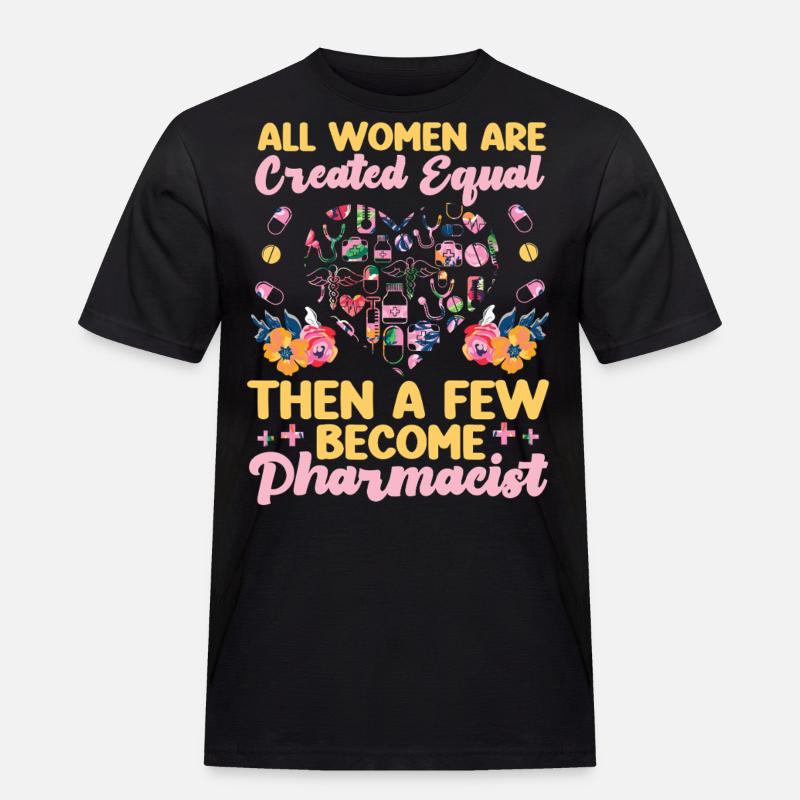 Pharmacy Tech Technician - Männer Workwear T-Shirt - Schwarz