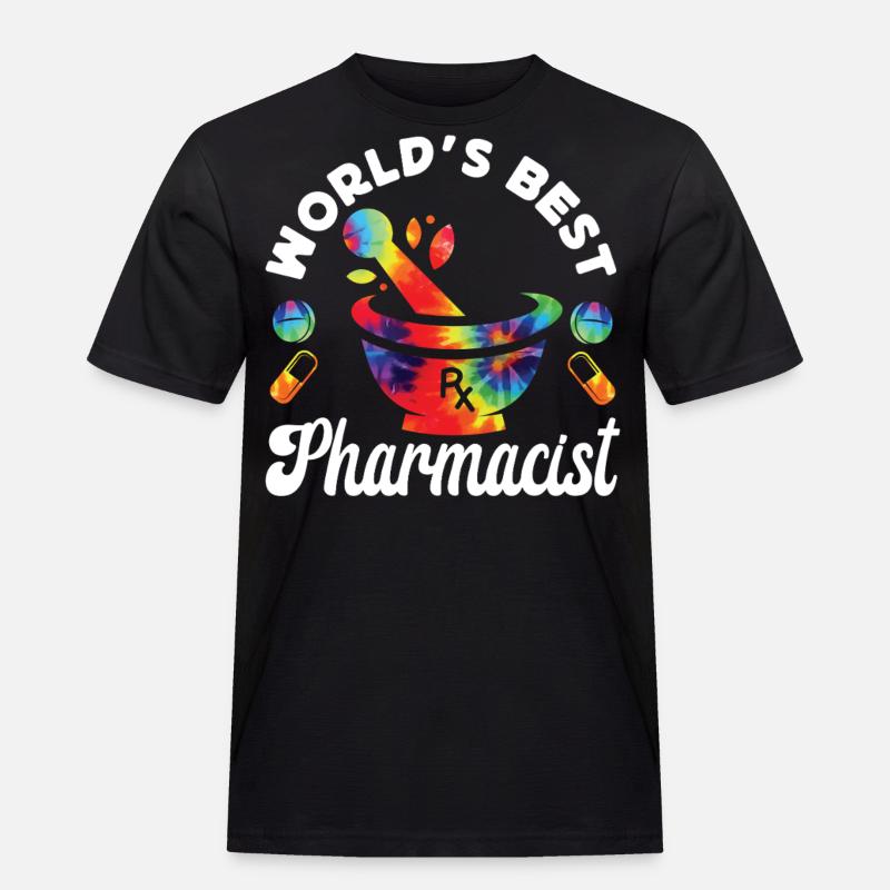 Pharmacy Tech Technician - Männer Workwear T-Shirt - Schwarz