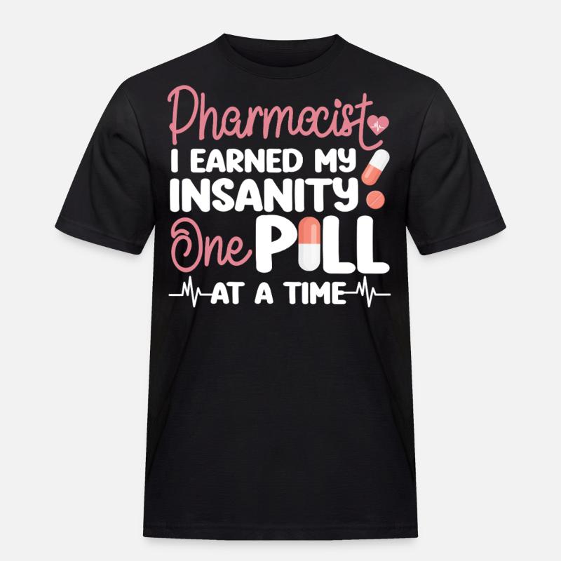 Pharmacy Tech Technician - Männer Workwear T-Shirt - Schwarz