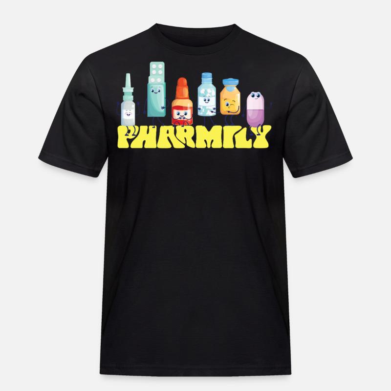 Pharmacy Tech Technician - Männer Workwear T-Shirt - Schwarz