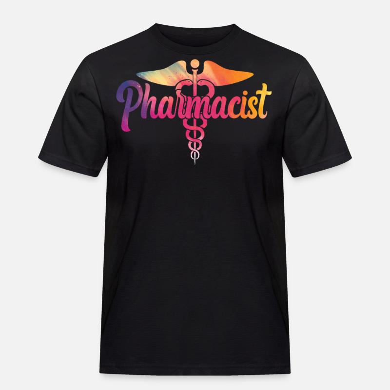 Pharmacy Tech Technician - Männer Workwear T-Shirt - Schwarz