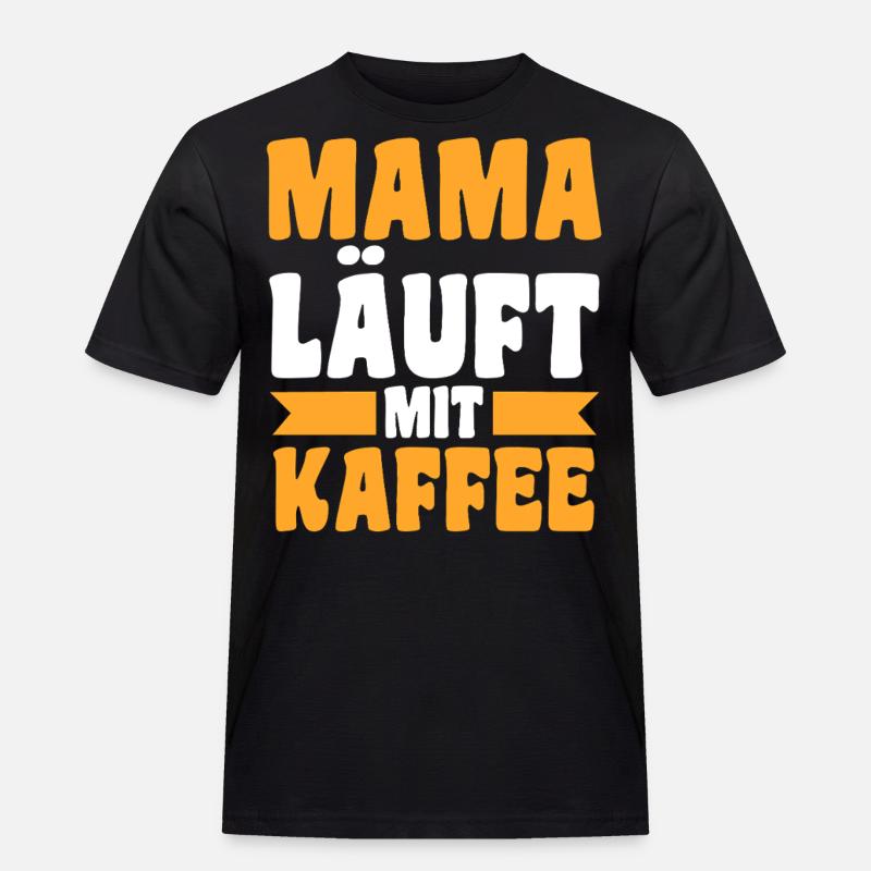 Kaffee Mutter Team Mama - Männer Workwear T-Shirt - Schwarz