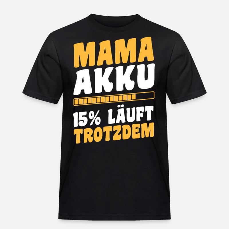 Mutter Team Mama - Männer Workwear T-Shirt - Schwarz
