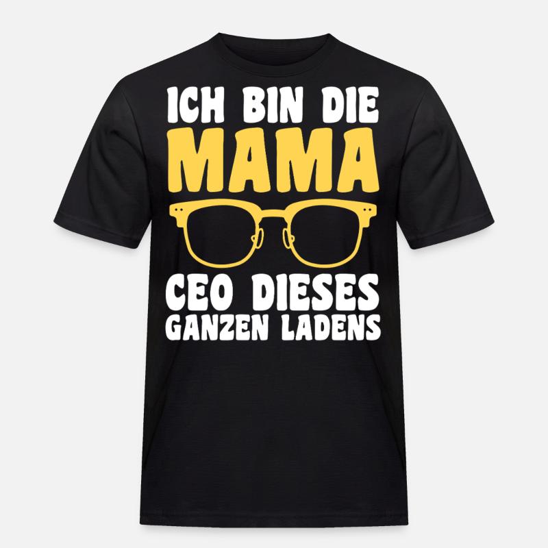 Mutter Team Mama - Männer Workwear T-Shirt - Schwarz