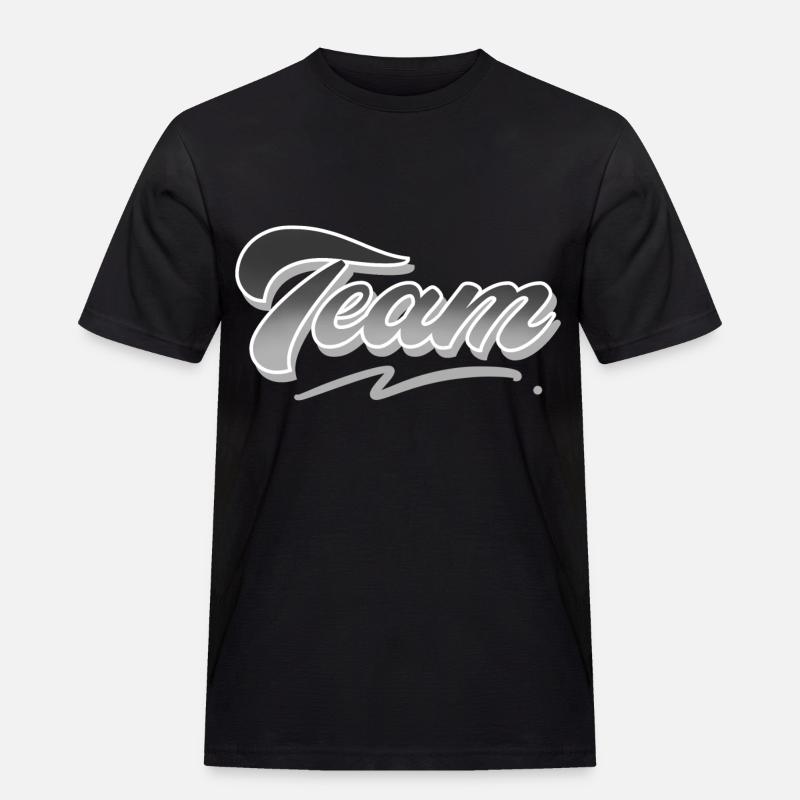 Team - Männer Workwear T-Shirt - Schwarz