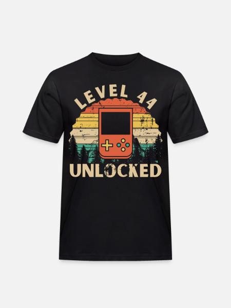 Level 44 Unlocked - Men's Workwear T-Shirt - black