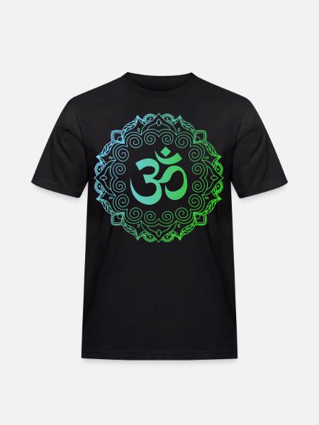 Yoga, Om-Mandala - Men's Workwear T-Shirt - black