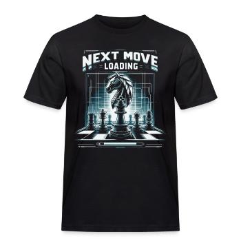Lustiger Schach Spruch Schachspieler - Männer Workwear T-Shirt - Schwarz - Vorne - AI Model Male 178 light (178cm)
