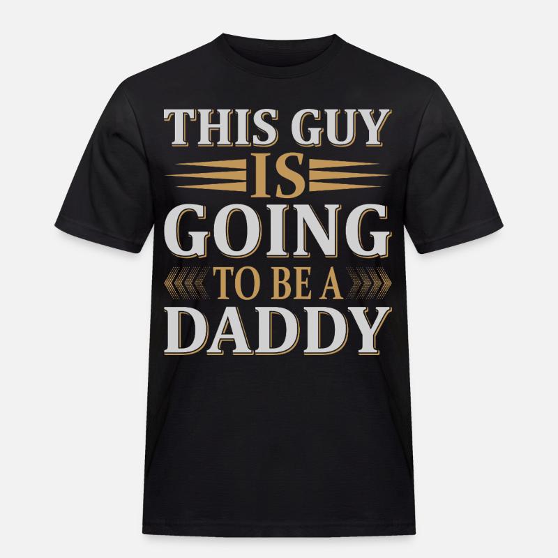 Zukünftige Daddy-Ankündigung - Männer Workwear T-Shirt - Schwarz