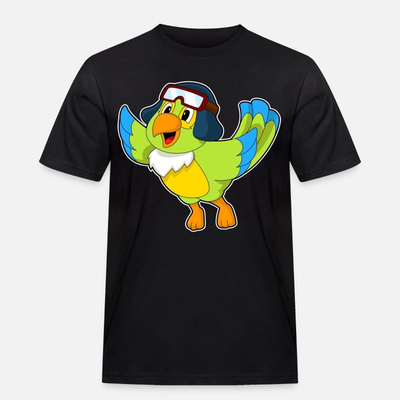 Parrot Pilot Pilot Cap - Men's Workwear T-Shirt - black