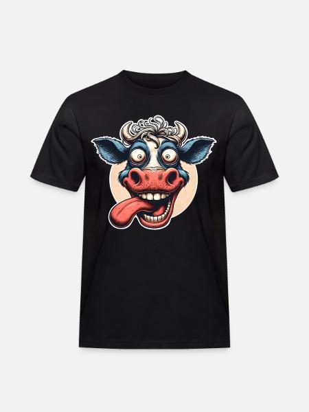 Vache folle - T-shirt Workwear homme - noir