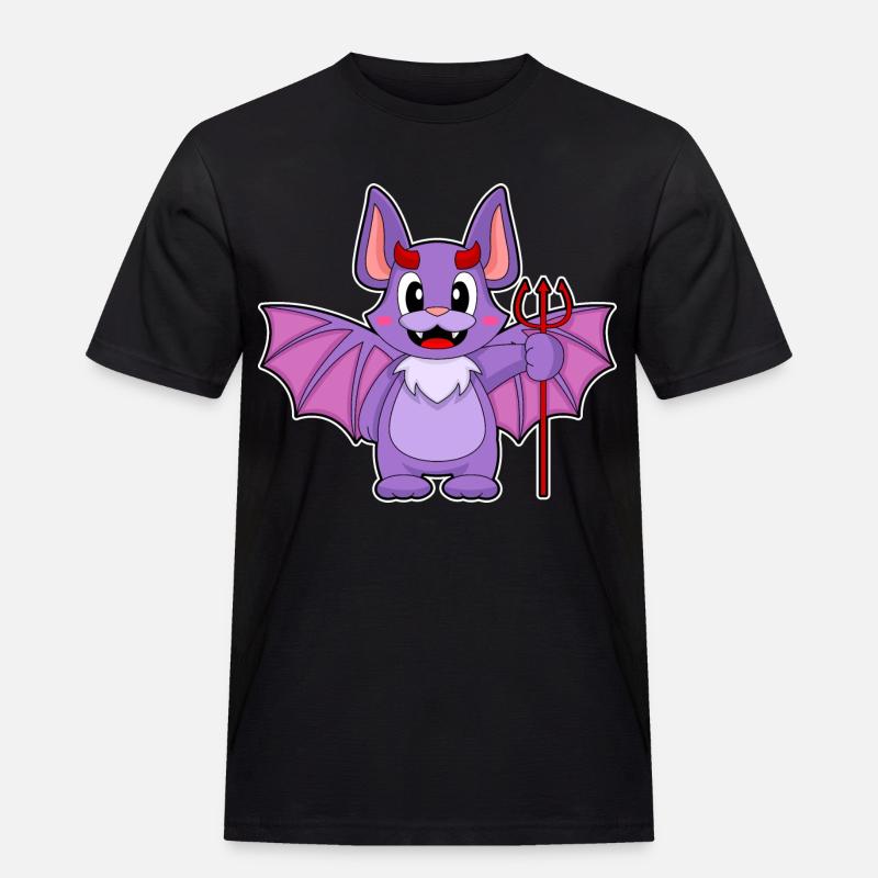 Bat Halloween Devil - Men's Workwear T-Shirt - black