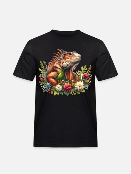 Iguana - Men's Workwear T-Shirt - black