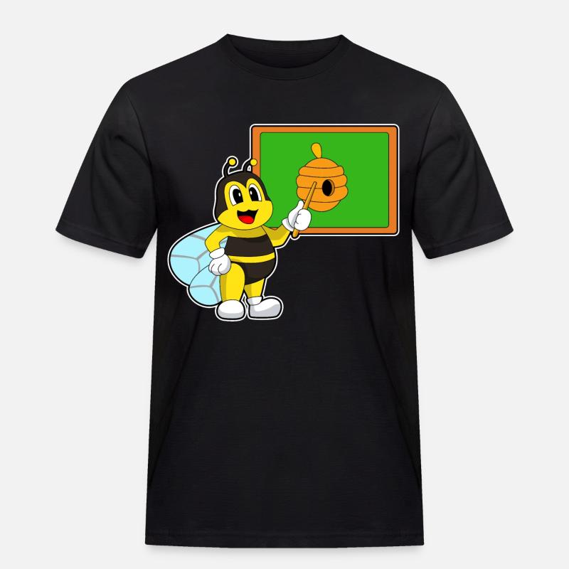 Biene Lehrer Pointer Bienennest - Männer Workwear T-Shirt - Schwarz