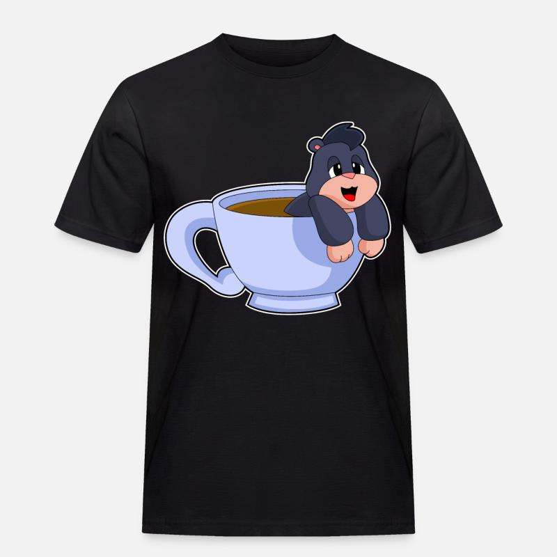 Mole Coffee Mug - Men's Workwear T-Shirt - black