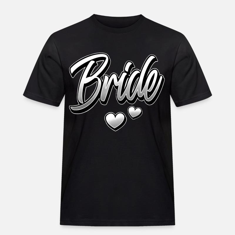 Braut - Männer Workwear T-Shirt - Schwarz