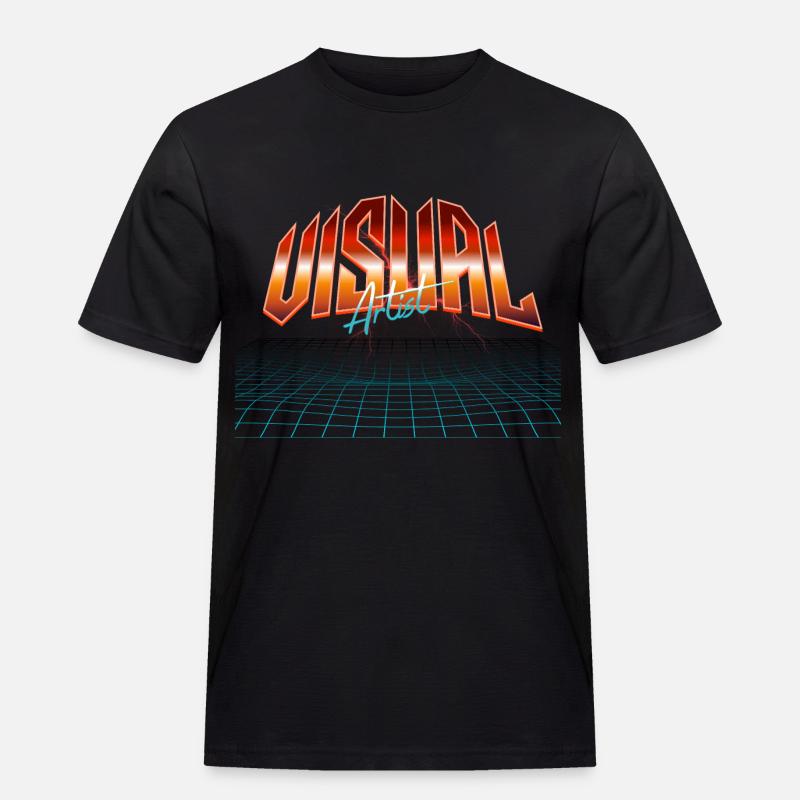 Visual Artist - Männer Workwear T-Shirt - Schwarz