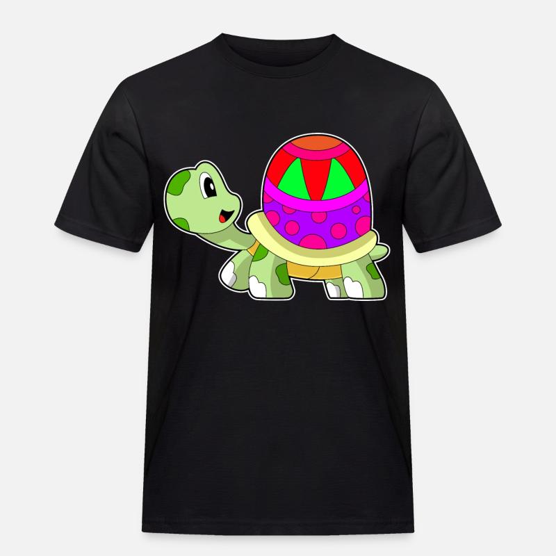 Turtle Easter Egg - Men's Workwear T-Shirt - black