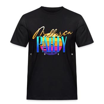 Mallorca Party Crew - Männer Workwear T-Shirt - Schwarz - Vorne - AI Model Male 178 light (178cm)