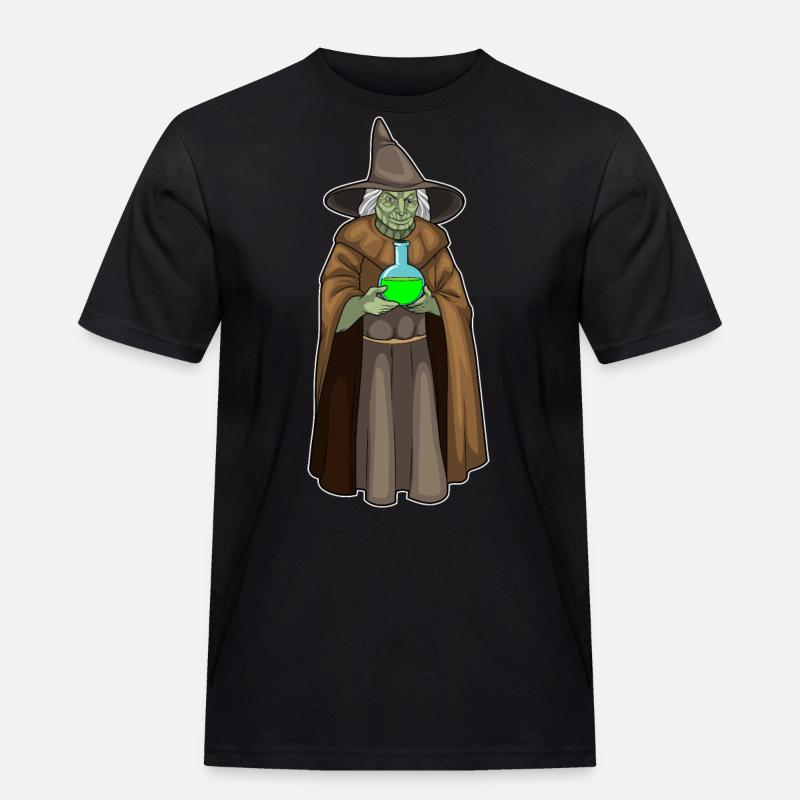 Witch Halloween Magic Potion - Men's Workwear T-Shirt - black