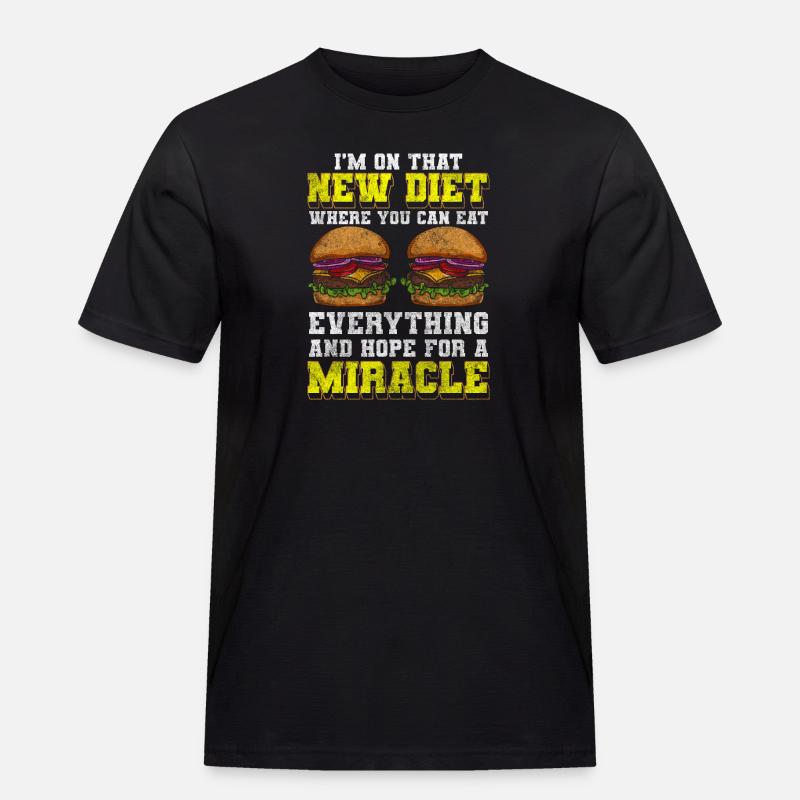 Essen Restaurant Vielesser - Männer Workwear T-Shirt - Schwarz